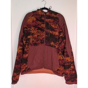 Oakley Caribou Full Zip Sherpa Jacket Tiger Camo Red L Ski Snowboard Unique